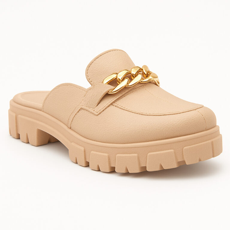 Sapato Tratorado Feminino  Mule Mocassim Leve e Es