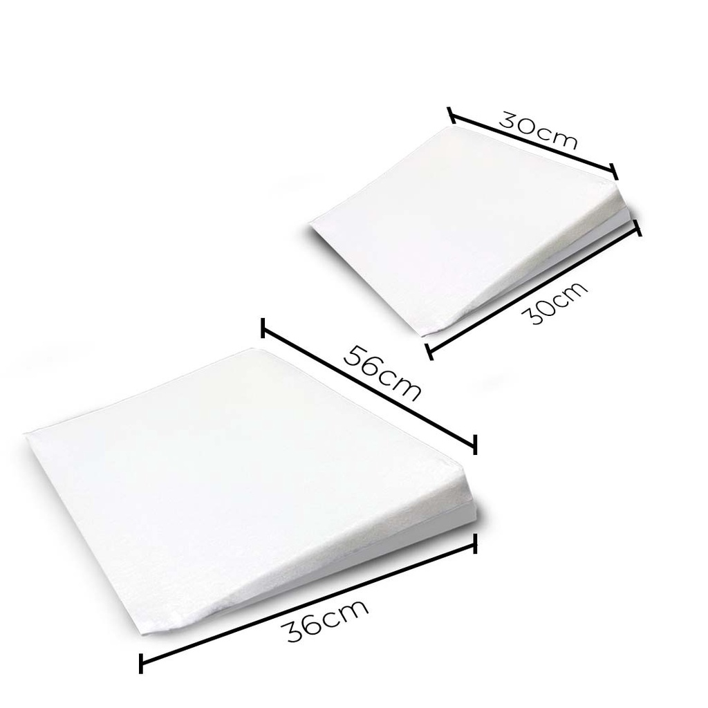 Kit com 2 Travesseiros Anti Refluxo (1 Antirefluxo Berço Cama + 1 Anti Refluxo Carrinho) com Capa La