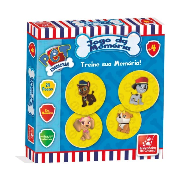 Jogo da Memória Esquadrão Pet – Brinquedo 