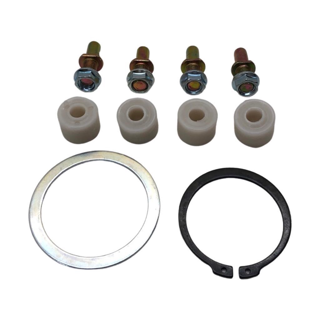 Kit Bucha Coroa Nylon + Anel Espaçador + Prisioneiros + PorcasTitan 125 14 Pçs