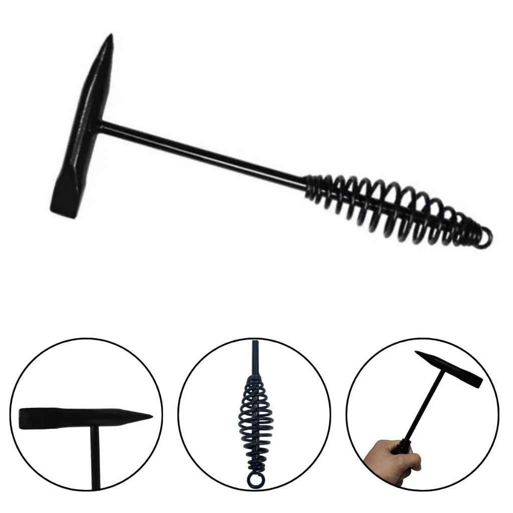 Martelo Picadeira Picador de Solda Removedor de Escória Profissional com Mola Preta Soldagem Alta Re