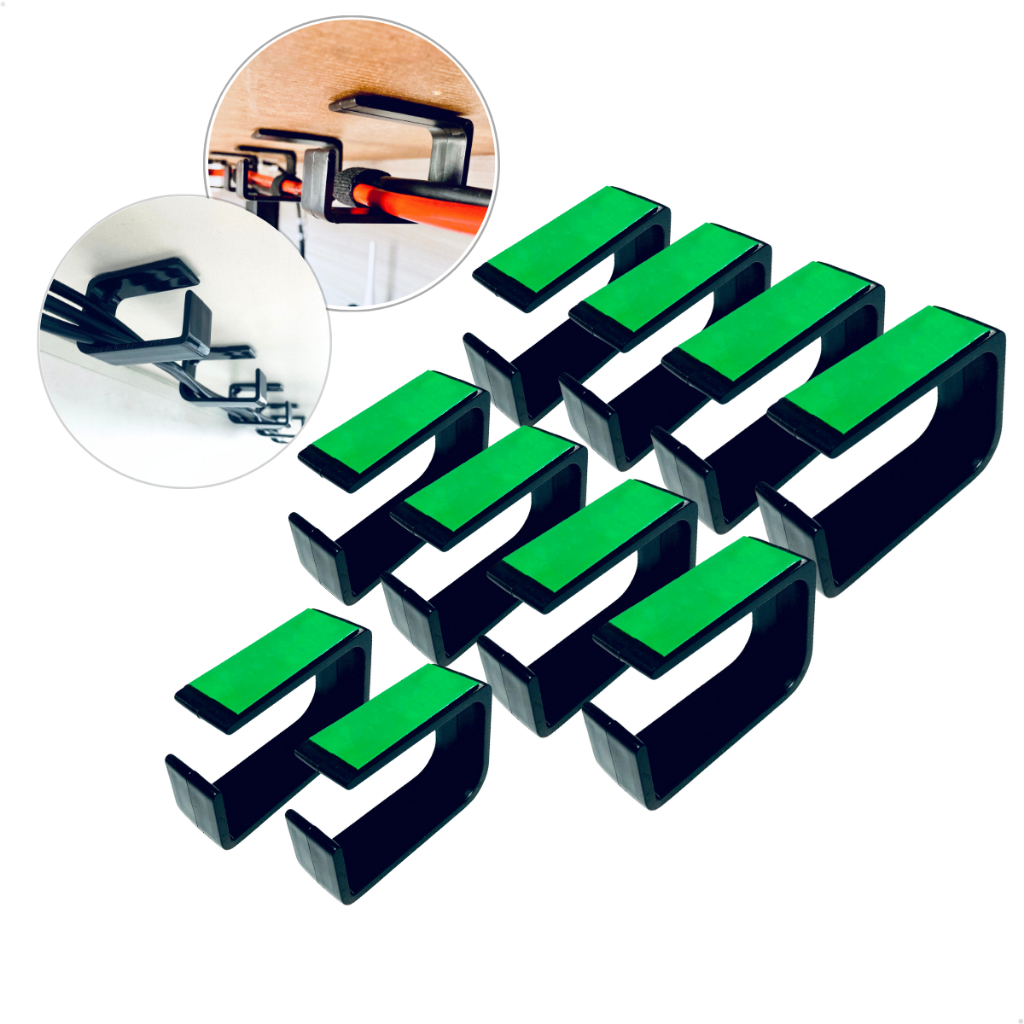 Organizador de fios e cabos auto adesivo para pc  mesa setup e escritorio