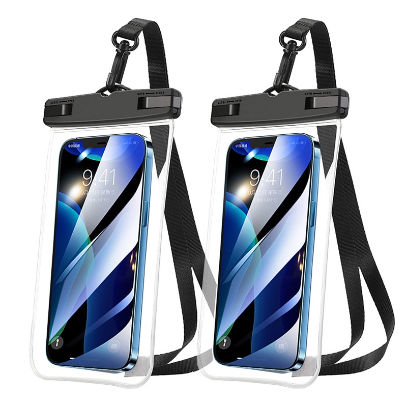 Capa Celular Bolsa Case Estanque A Prova Dágua Transparente Universal Praia Piscina Viajar Promoção