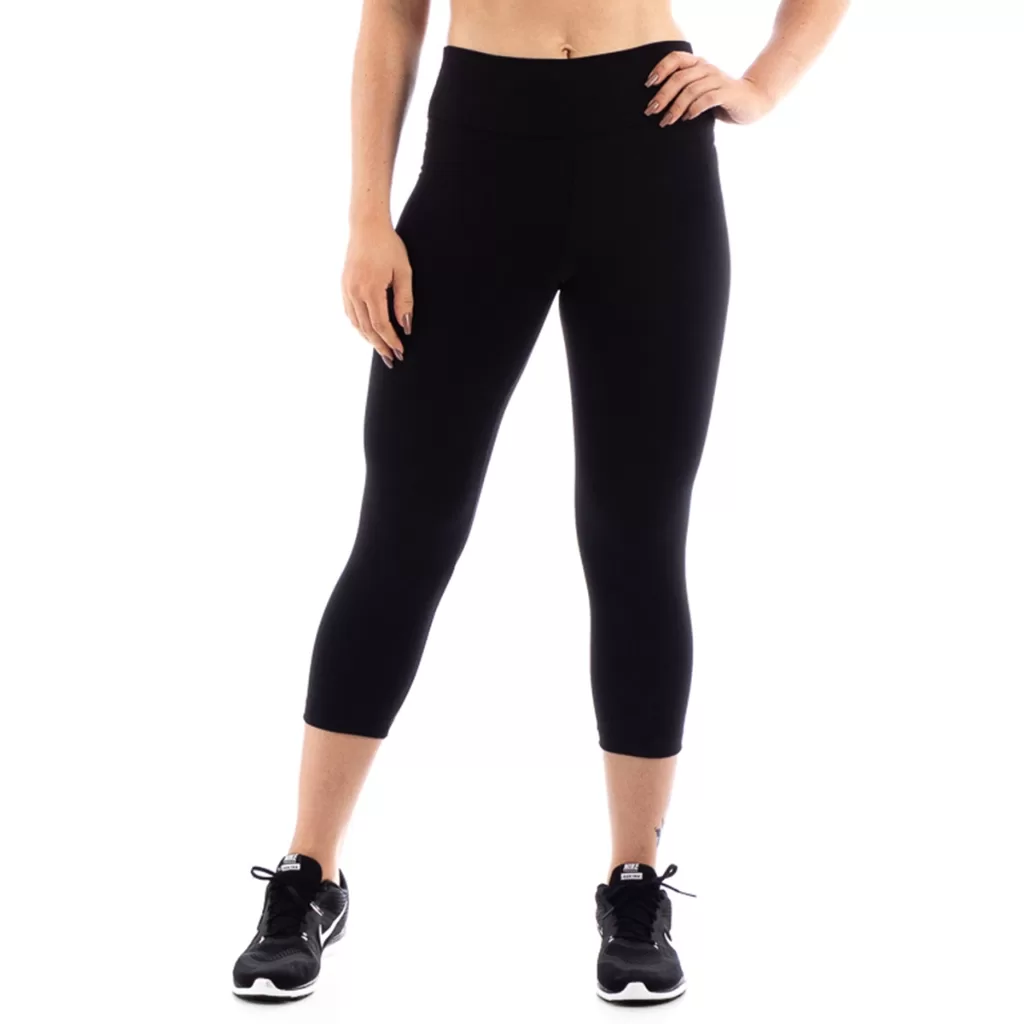 Kit 4 Calcas Legging Corsario Lisa Preto Suplex Grosso