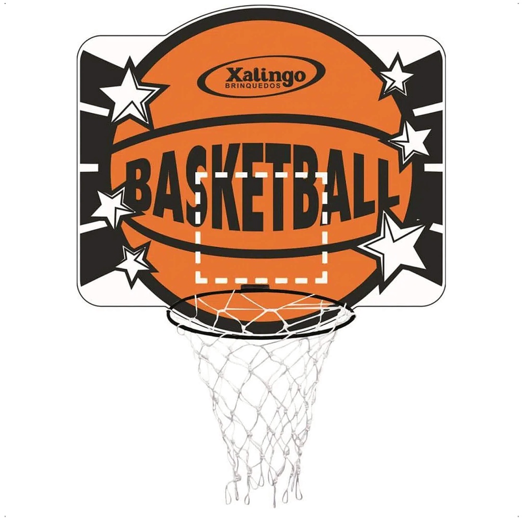 Tabela de Basquete Jogo para Criança em MDF Ótima Fixação +3 Anos Material Resistente Xalingo 6703.2
