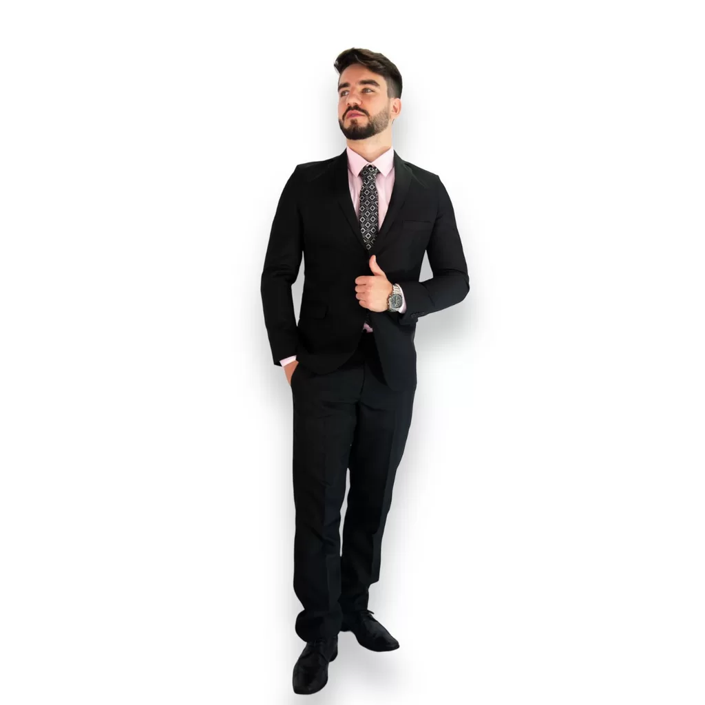 Terno Slim Masculino Microfibra Menor Preço Shopee
