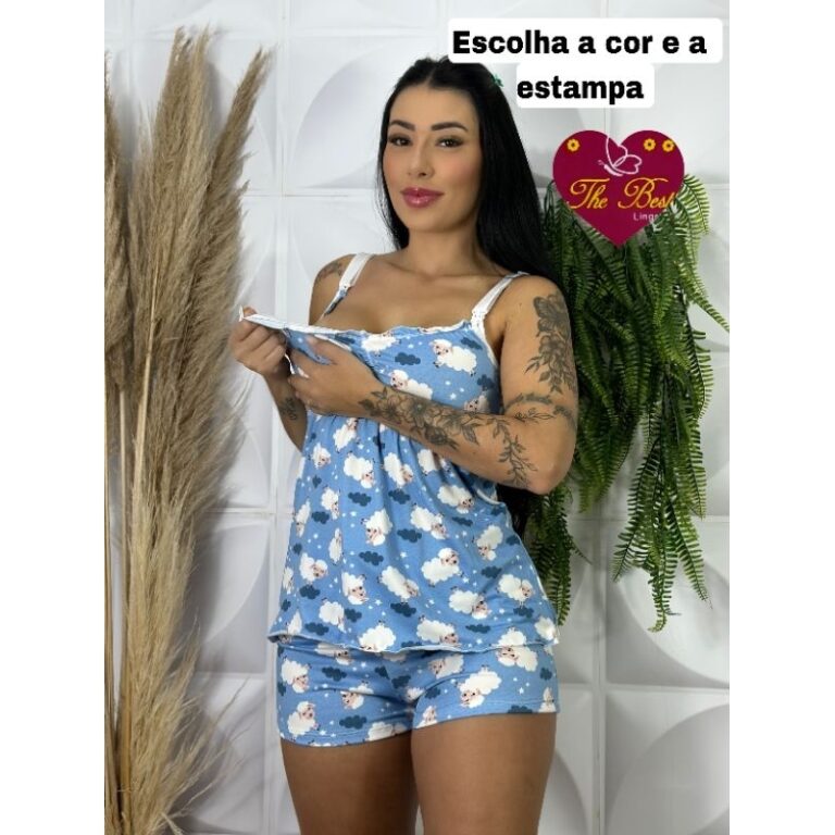 Baby Doll Amamentação Gestante Confortável Clic