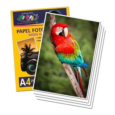 Kit 3 Papel Fotográfico Brilhante Glossy 180g A4 