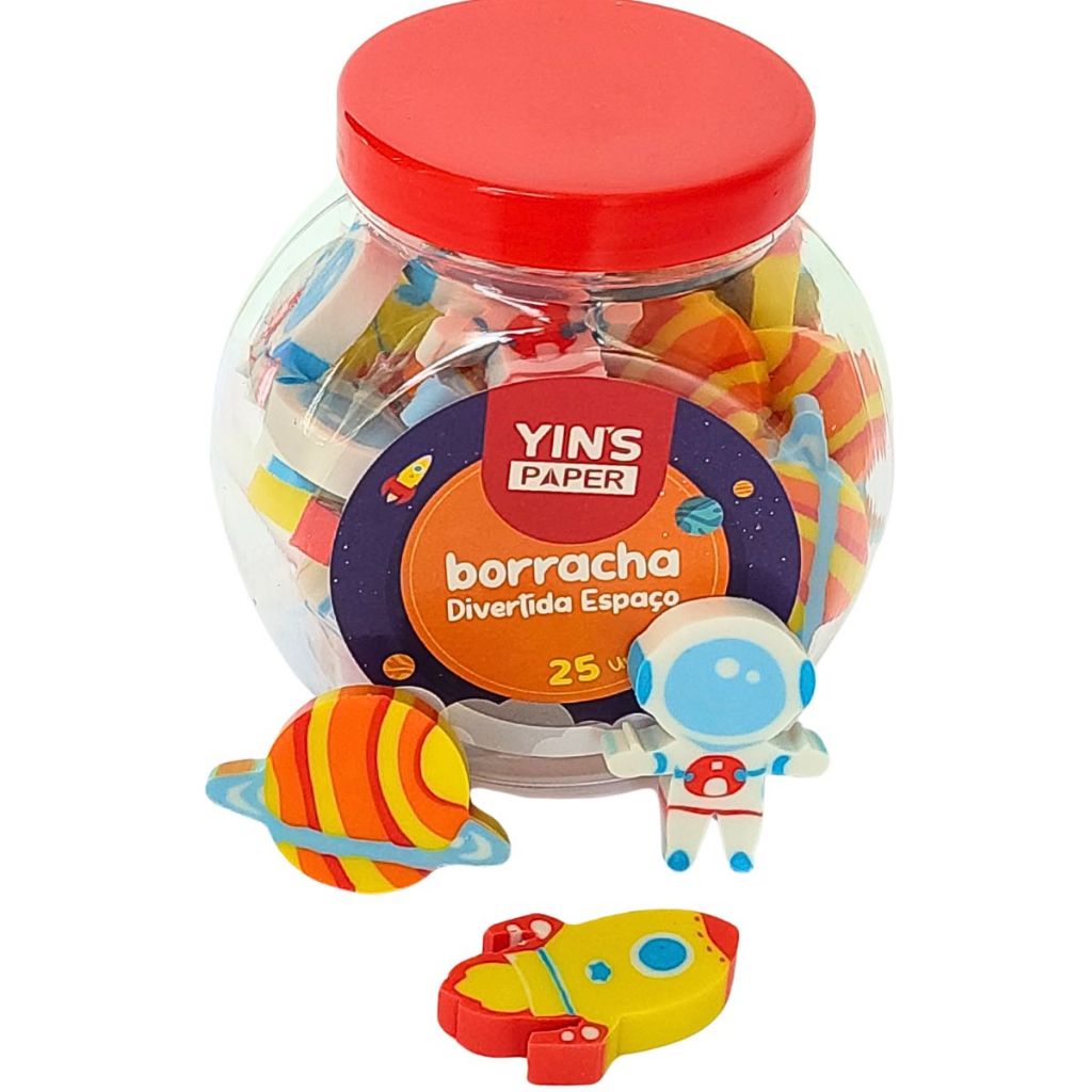 Kit 25 Borrachas Espaço Naves, Planetas E Astronauta Meninos