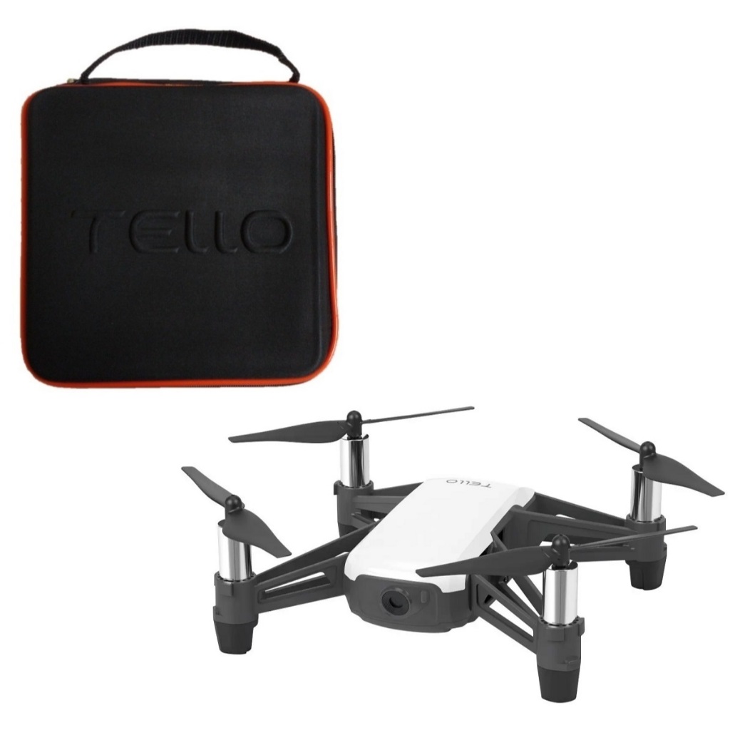 Case Drone Tello Preto E Laranja Em Tecido Com Nota Fiscal