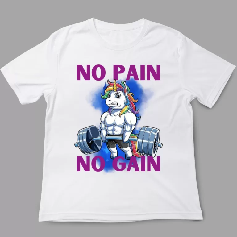 Camiseta Academia fitness – No Pain No Gain 