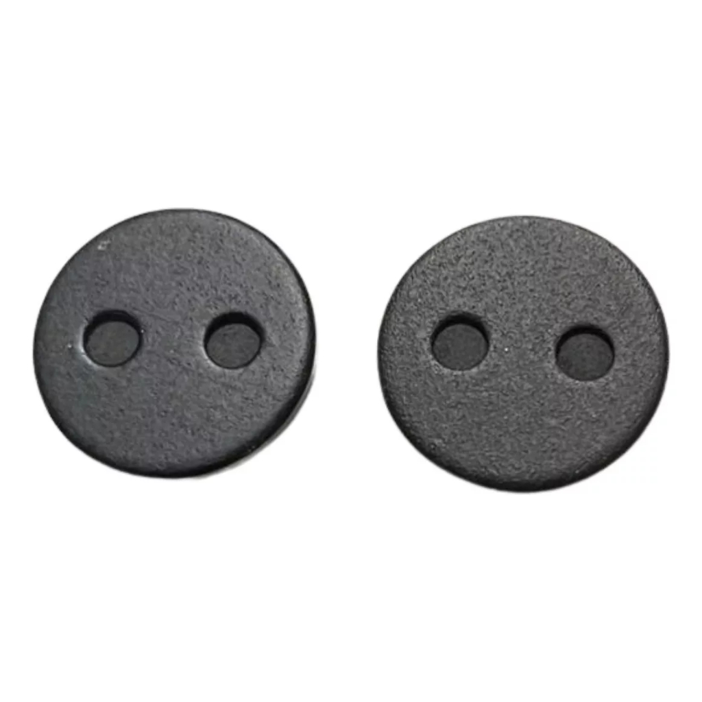 1 Par Pastilha Freio A Disco Redonda Bike Scooter Skate
