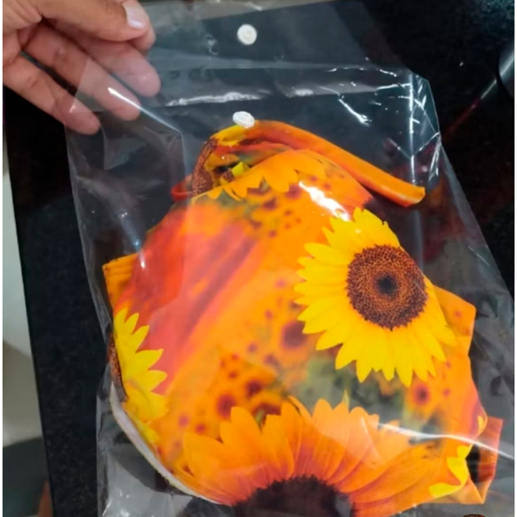 Kit  Embalagem Saquinho Para Biquíni 21x24cm De Botão