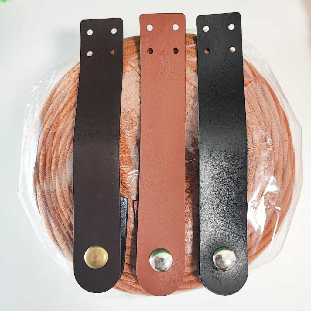 Fecho Lapela de Bolsa Crochê com botão imantado