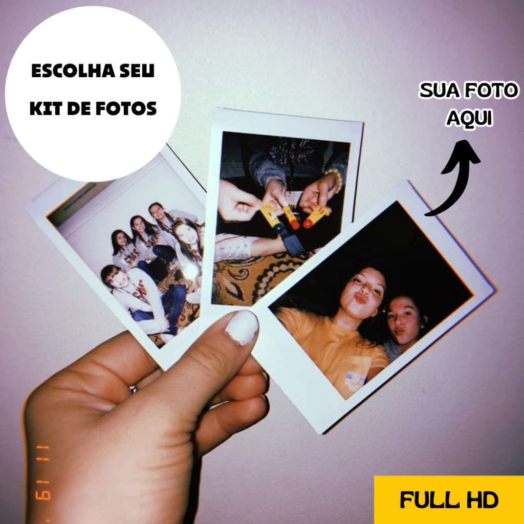Kit Mini Fotos Personalizadas Full HD – Presente Envio Rápido