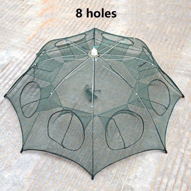 Covo de Pesca Armadilha de peixes com 8 entradas R