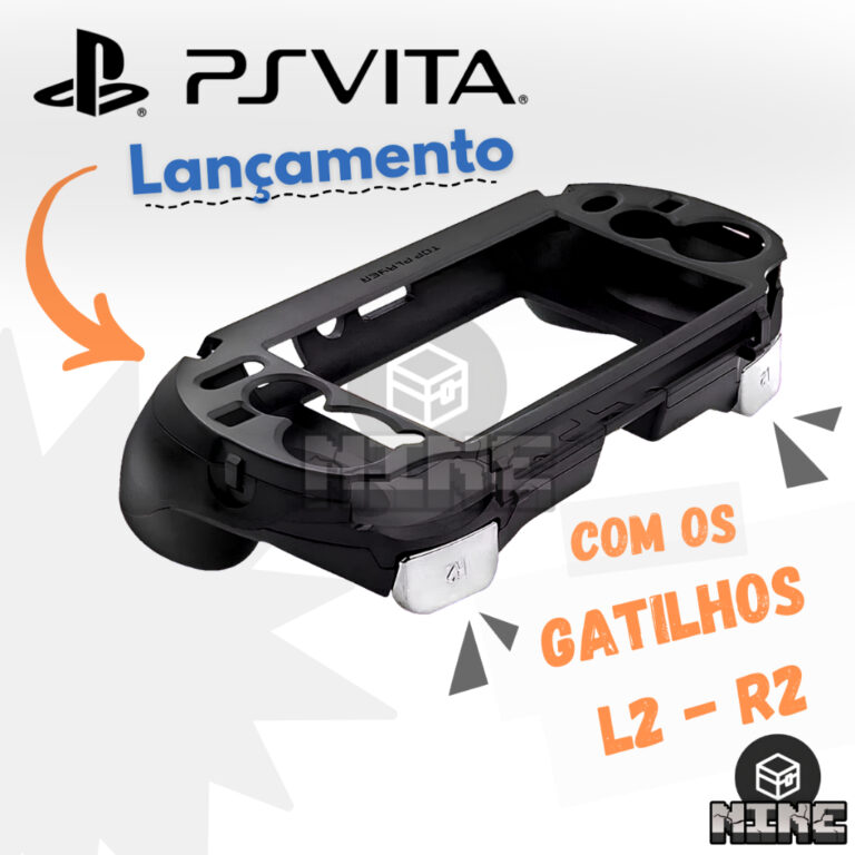 Grip Mão PS Vita Sony Fat Com Gatilhos Touch L2 &