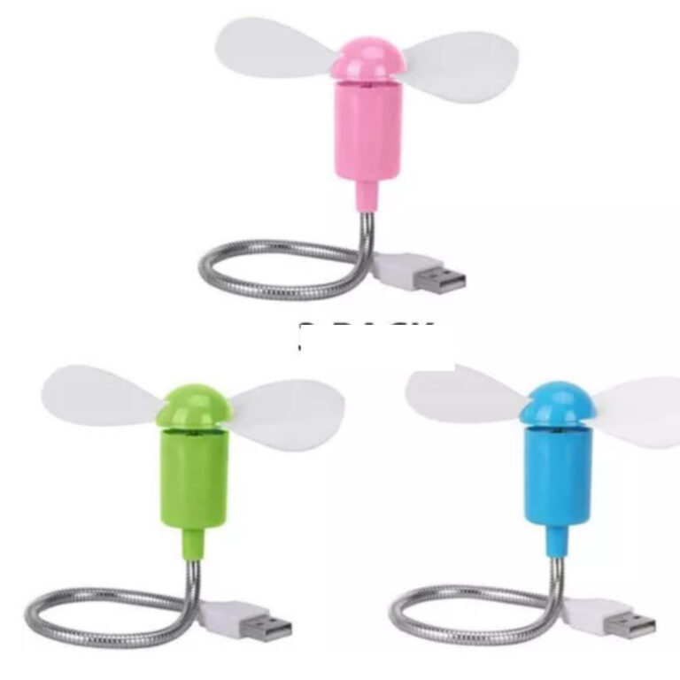 Mini Ventilador De Refrigeração Usb Flexivel De 