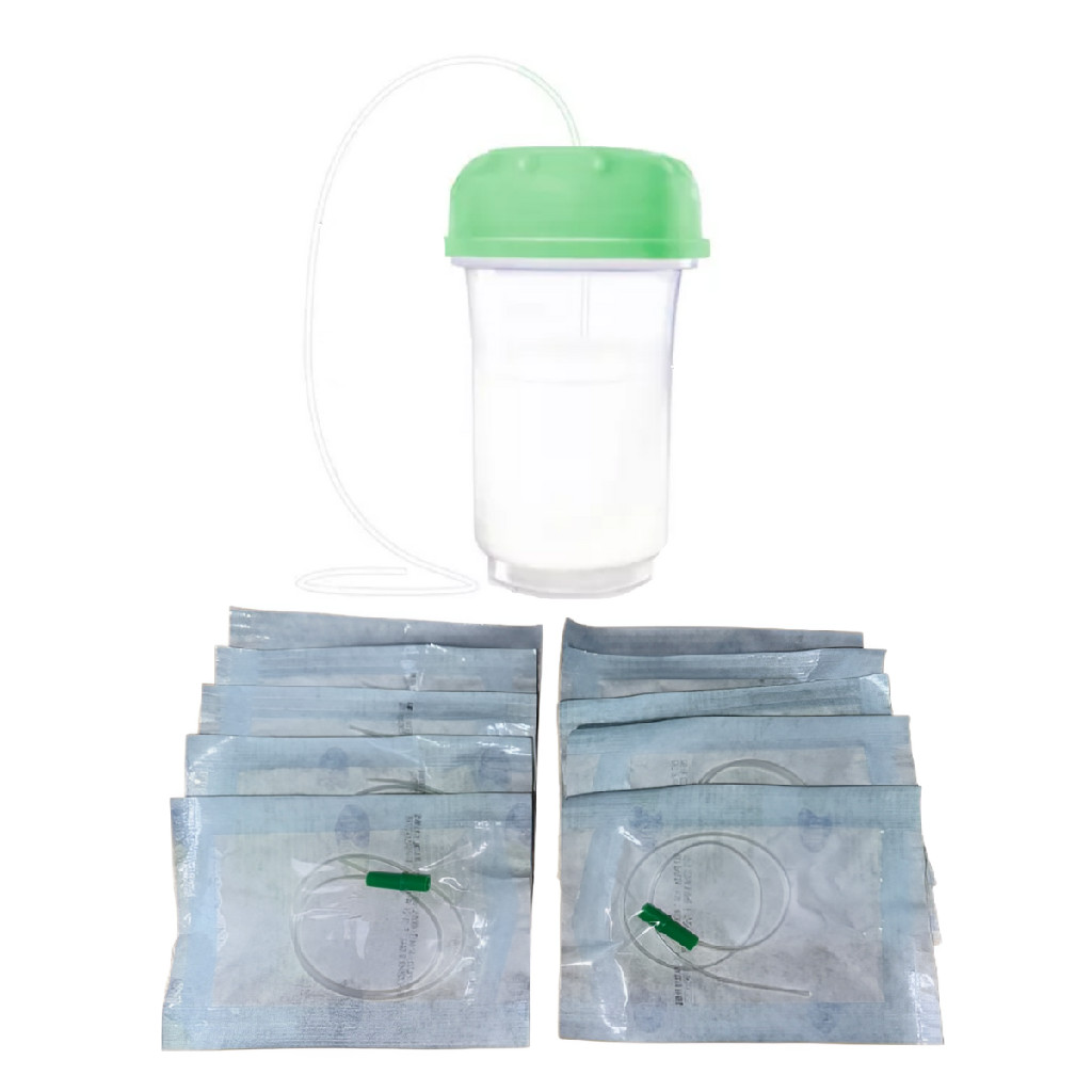 Kit Relactacao Manual BebeCompleto 10 Tubos Extensores Copo 120 ML Facil Limpar