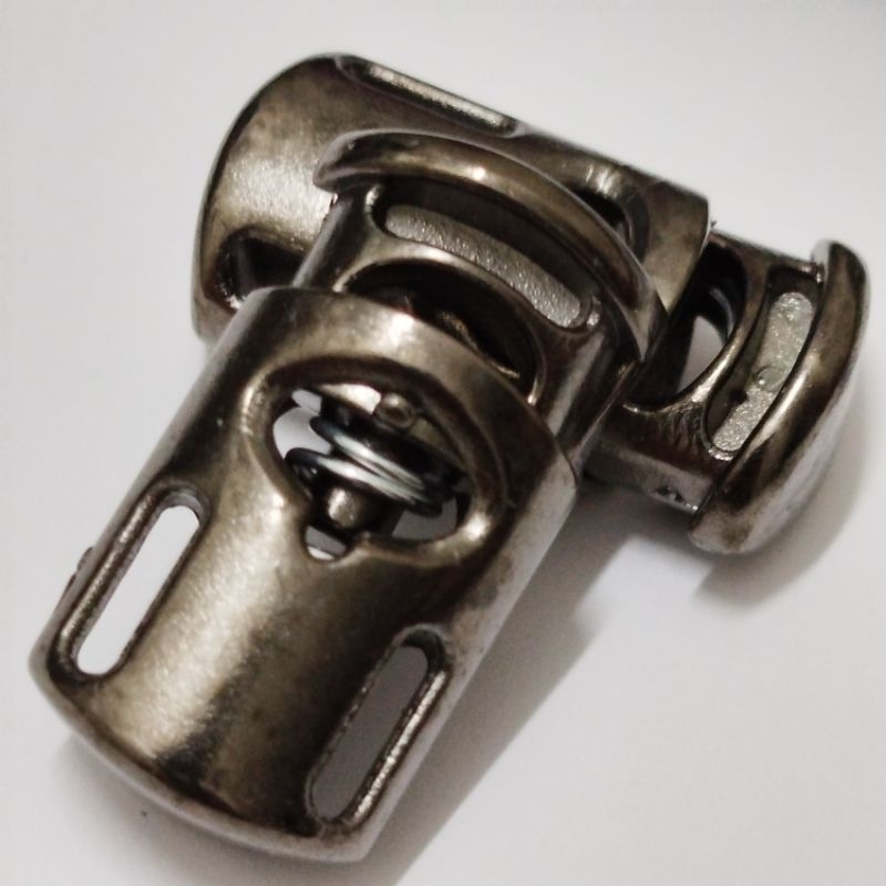 Terminal ponteira reguladora grafite para cadarços cordões e  roletes Cód cx Pt 19