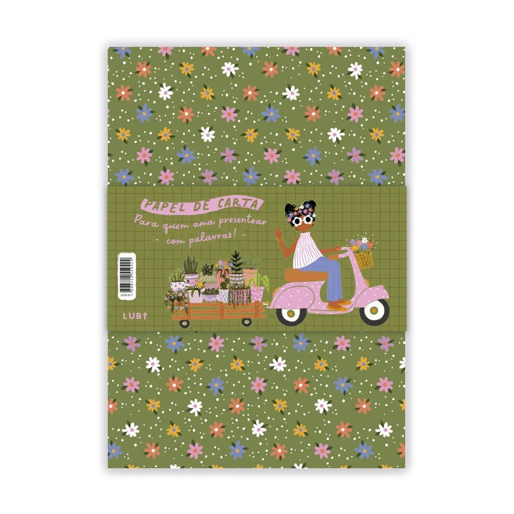 Kit Papel de Cartas Brigitti Plantinhas