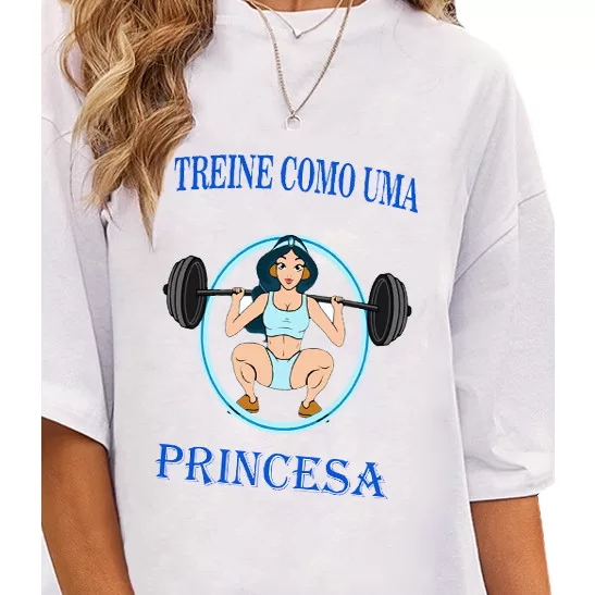 Camiseta Feminina Academia | Treine Como uma princ