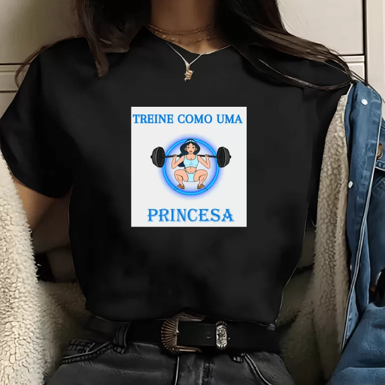 camiseta Treino feminina (Preta) | treine como pri