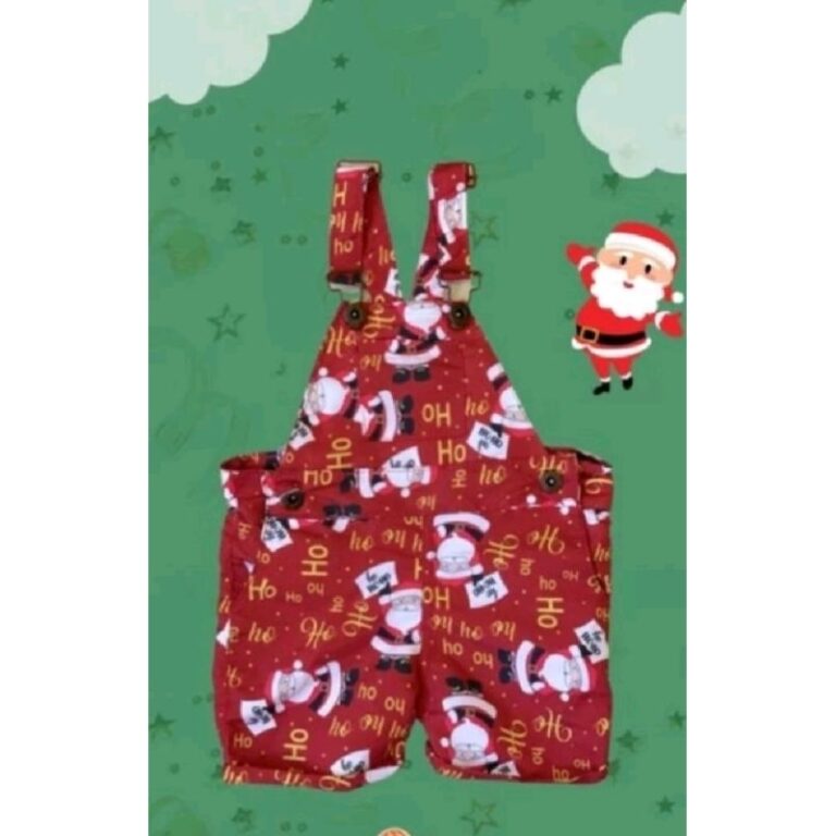 jardineira Natal veste até 1 ano