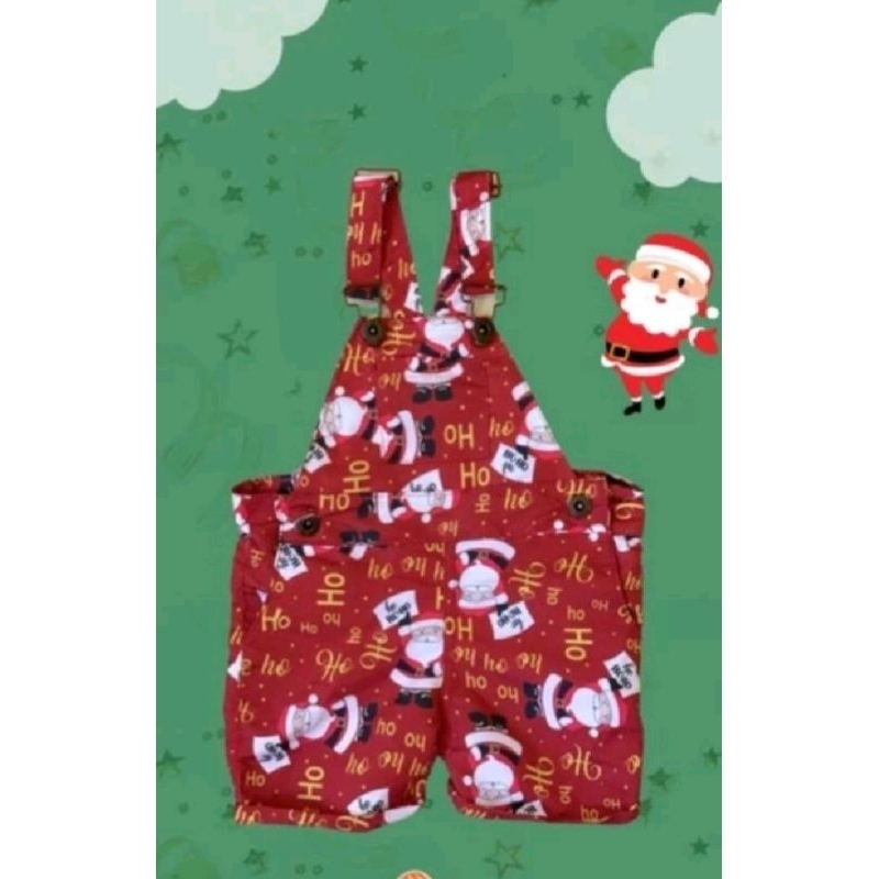 jardineira Natal veste até 1 ano