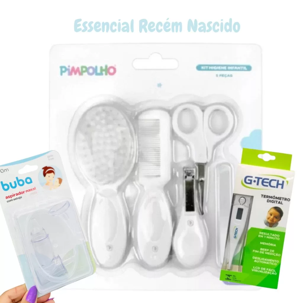 Kit Essencial de Cuidados para Recém-Nascido – Unissex