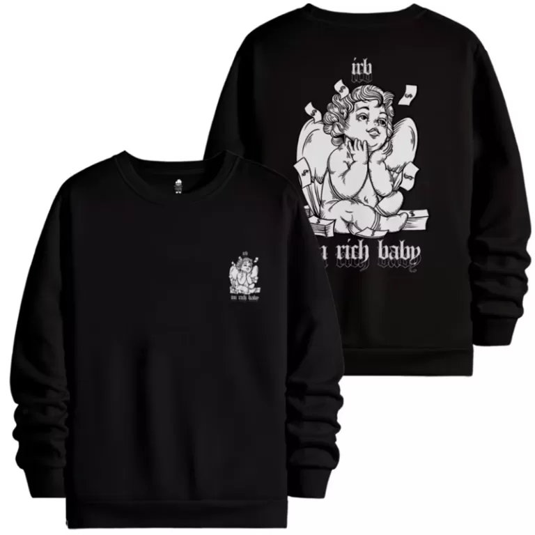 Moletom Gola Redonda Blusa De Frio Casaco Anjo Mon