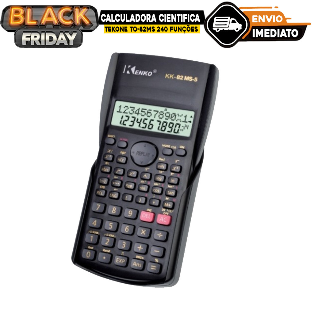 KIT Calculadora Científica Com 240 Funções Tekone TO-82MS mt068 A3