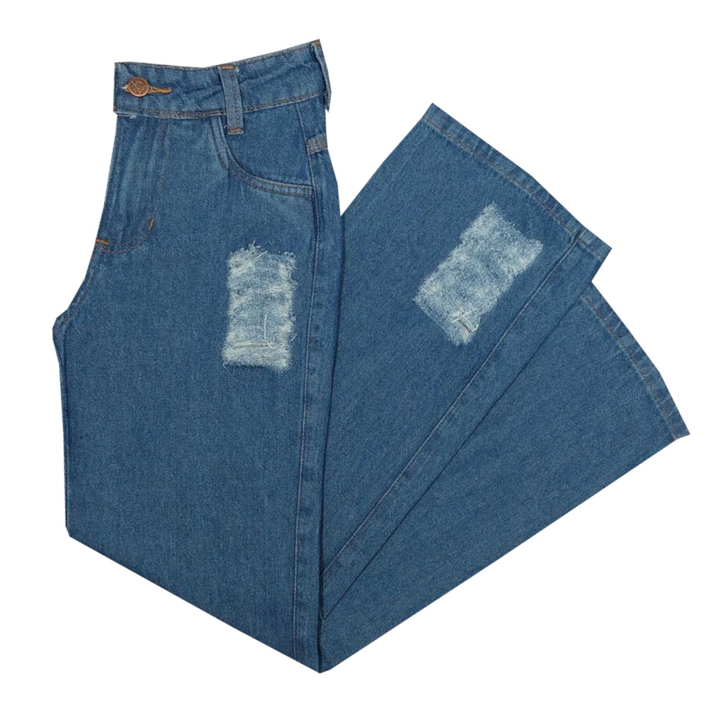 Calça Jeans Wide Leg Juvenil 10 a 16 anos