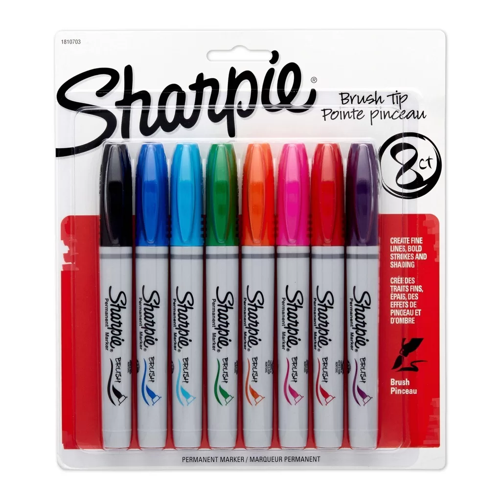 CANETA SHARPIE BRUSH PEN 08 CORES