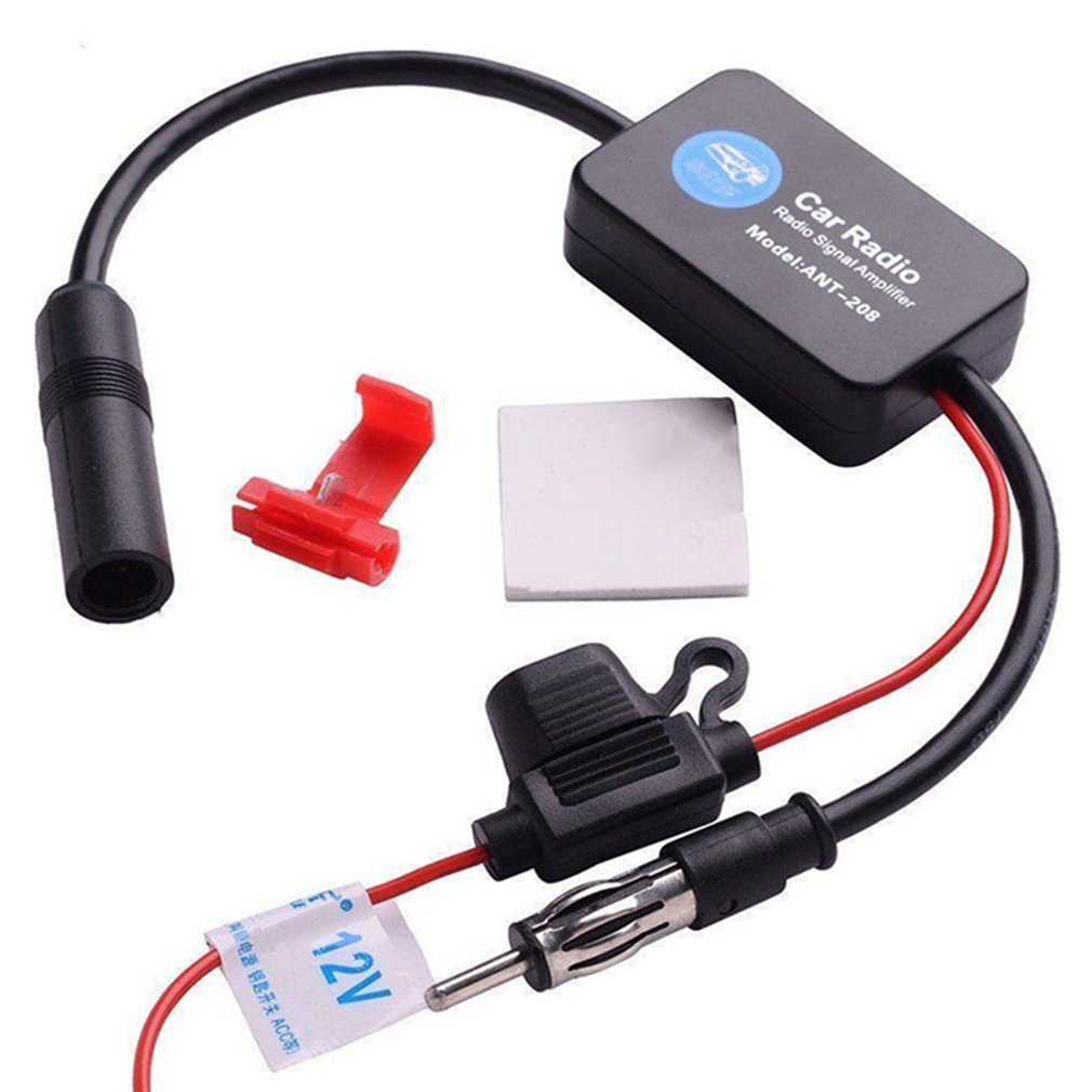Amplificador De Sinal FM Universal Anti-Interferência/Booster/Rádio/Antena Com Filtros De Ruído Para