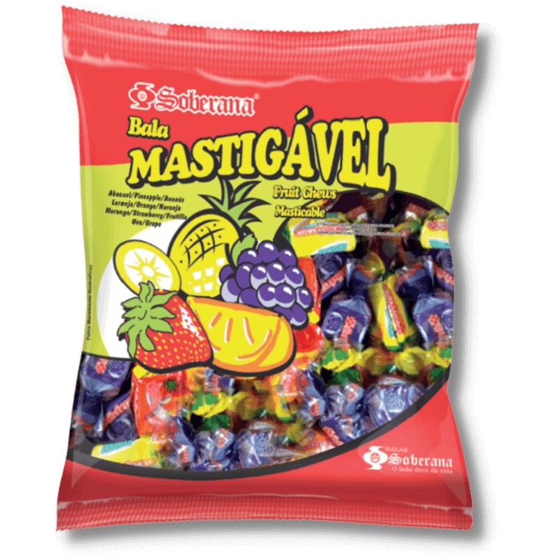 Bala Mastigavel De Frutas Sortidas 500g – Soberana