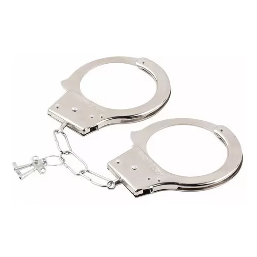 Algema de Metal Cosplay Policial com Chaves Hallow