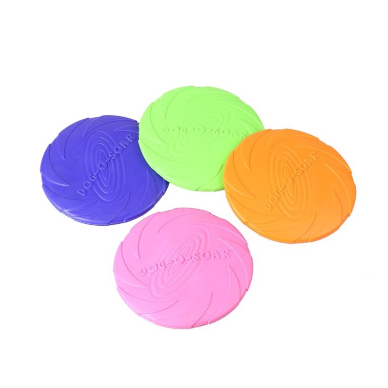 Frisbee Brinquedo Cachorro Pet Disco Borracha Dog 