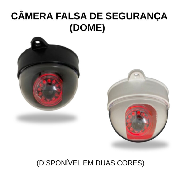 Câmera Dome Falsa de Segurança C/ Led Bivolt CFT