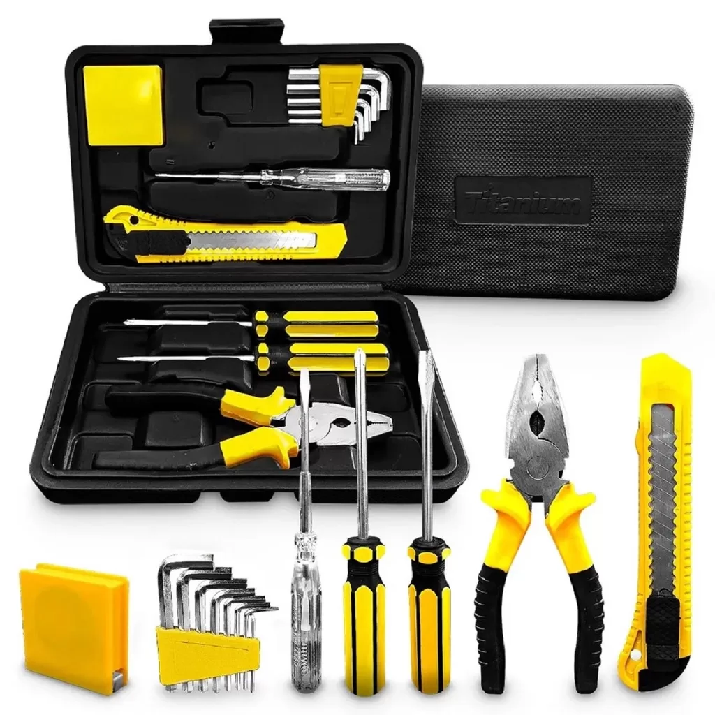 Kit Jogo De Ferramentas Com Maleta 11 Peças Chave Allen Aço  5115