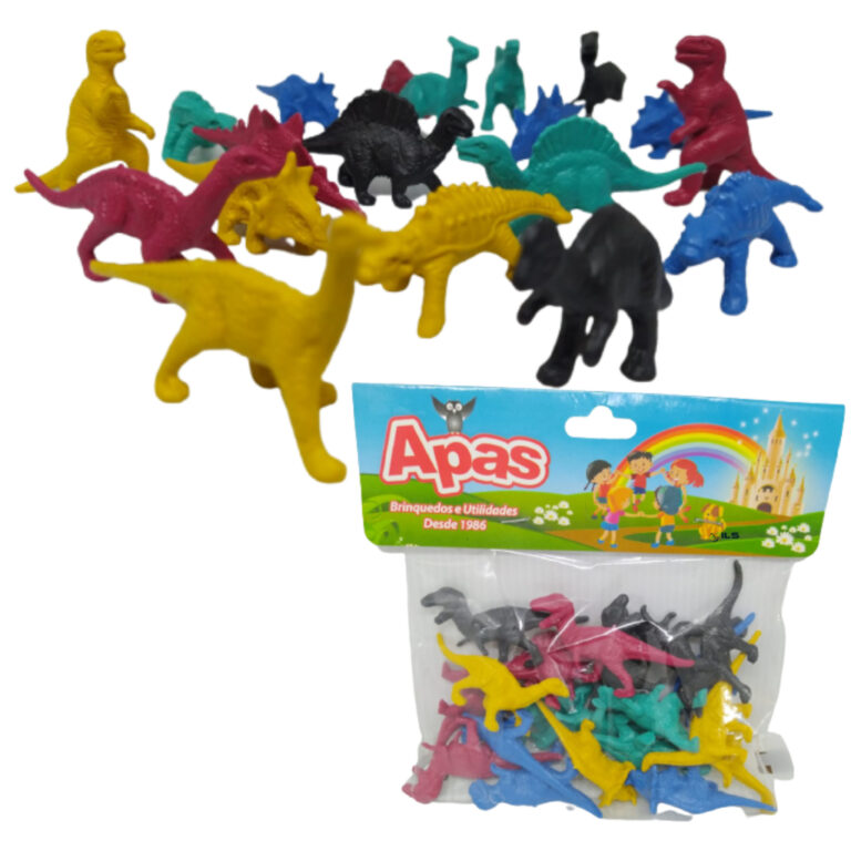 Dinossauros De Plástico Miniatura 20 Pçs Brinque