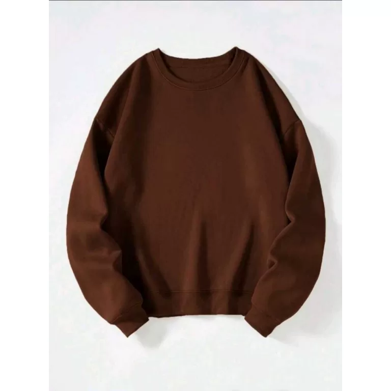 Moletom De Frio Blusa Gola Careca Sem Capuz Alta Q