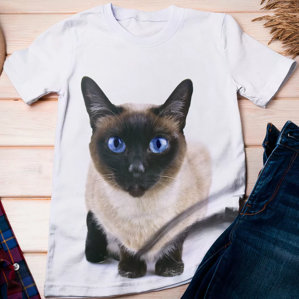 Camiseta Gato Siamês – Dicelli