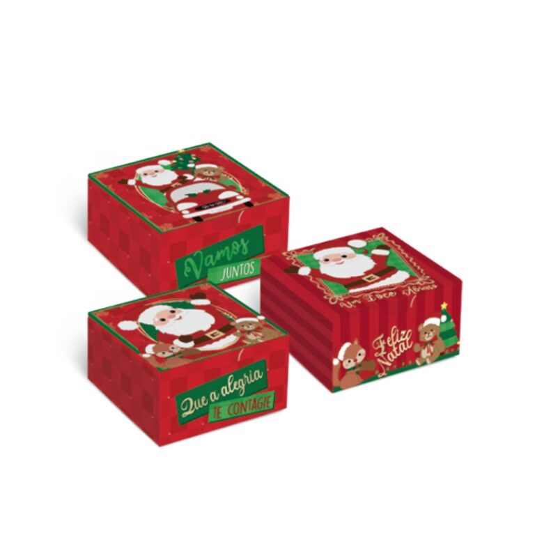Caixa Para Doces Brigadeiro Natal 10 Unidades
