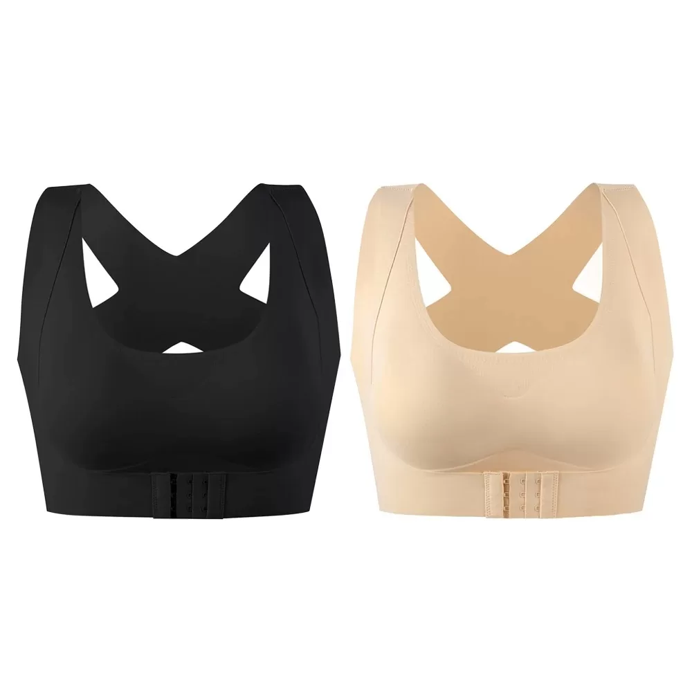 Sutiã Corretor De Postura Sem Costura Com Bojo Levanta Seios