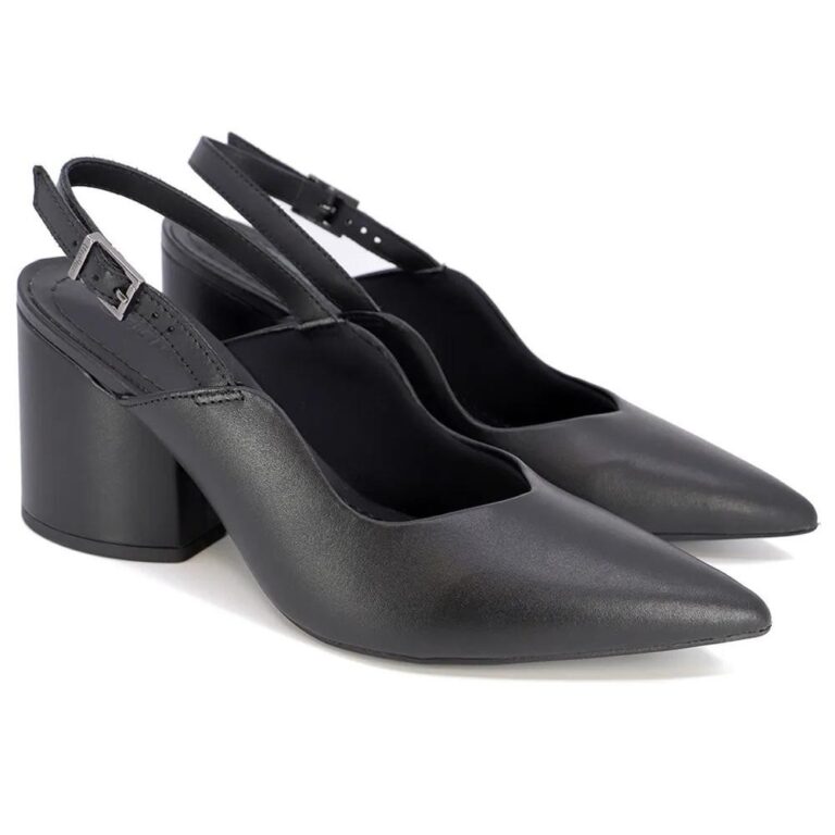 Scarpin Couro Usaflex Slingback Feminino – P