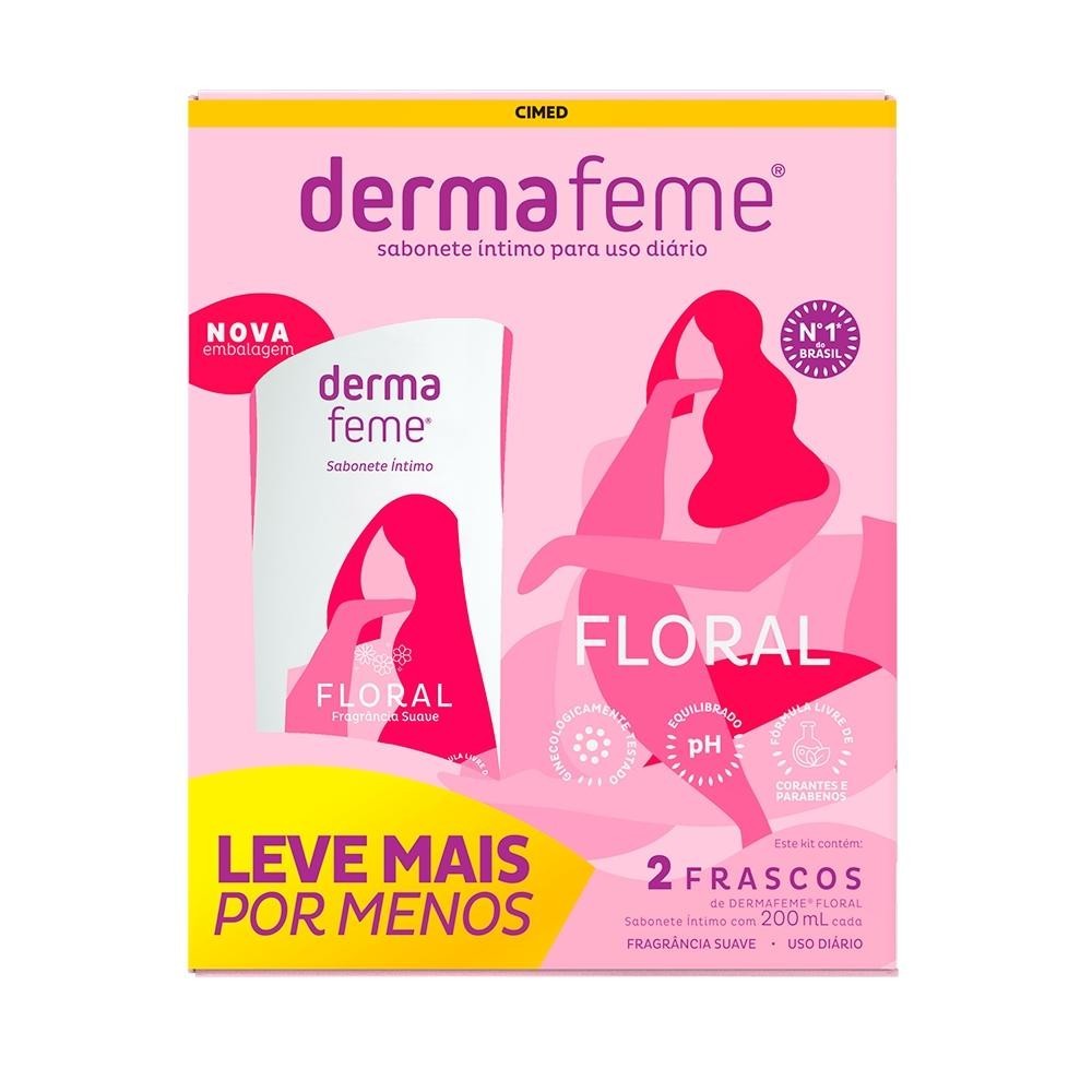 Sabonete Íntimo Dermafeme Floral 200ml