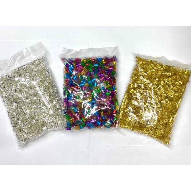 100 peças Anéis para trança Para Box Braids Tranças JumboDredsCabelos