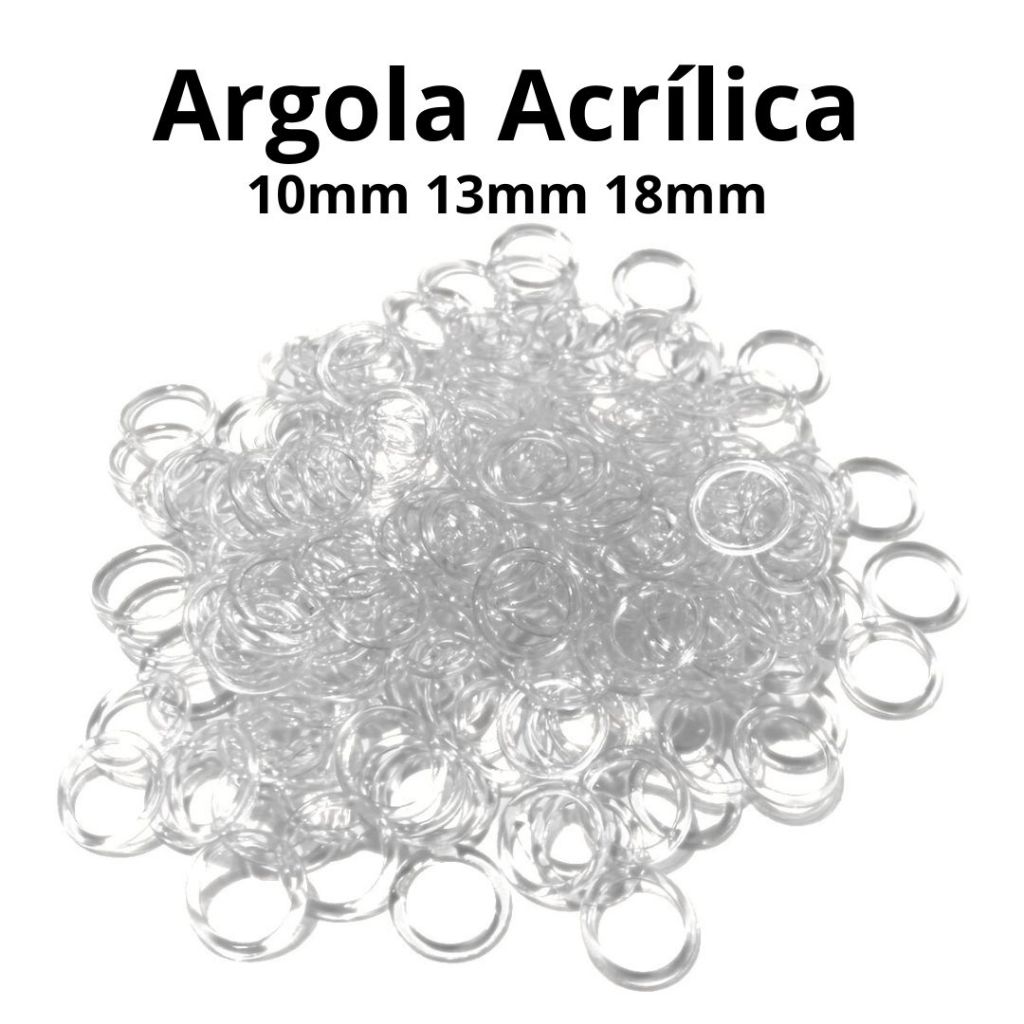 Argola Para Lingerie Sutiã Transparente C/1000 unidades