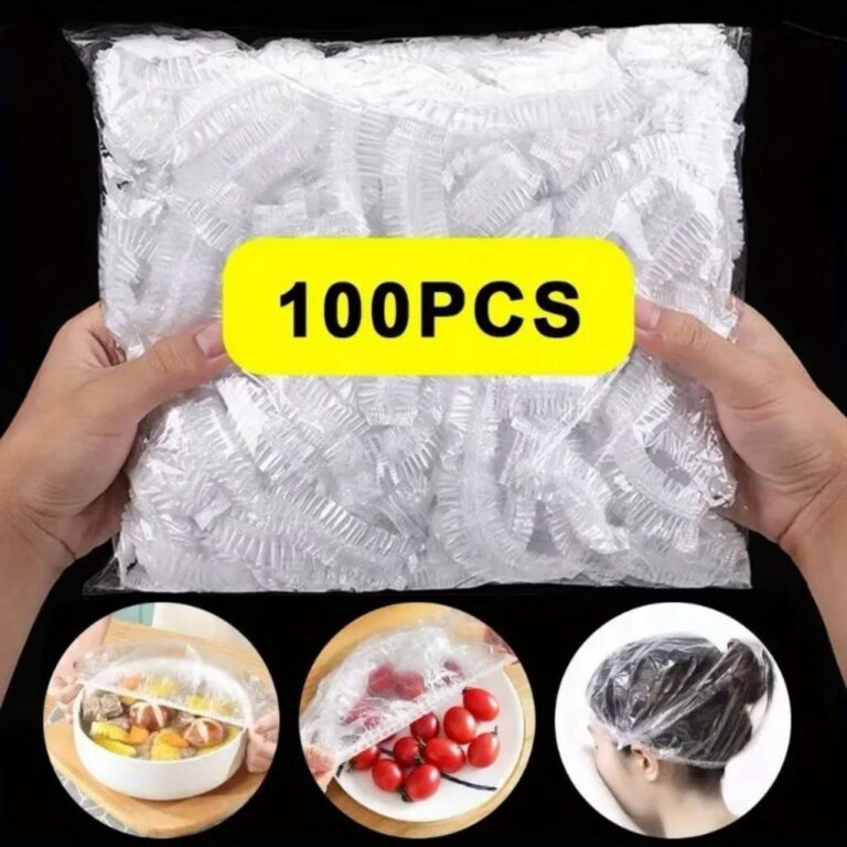KIT 300 Tampa De Plástico Descartável Para Alime
